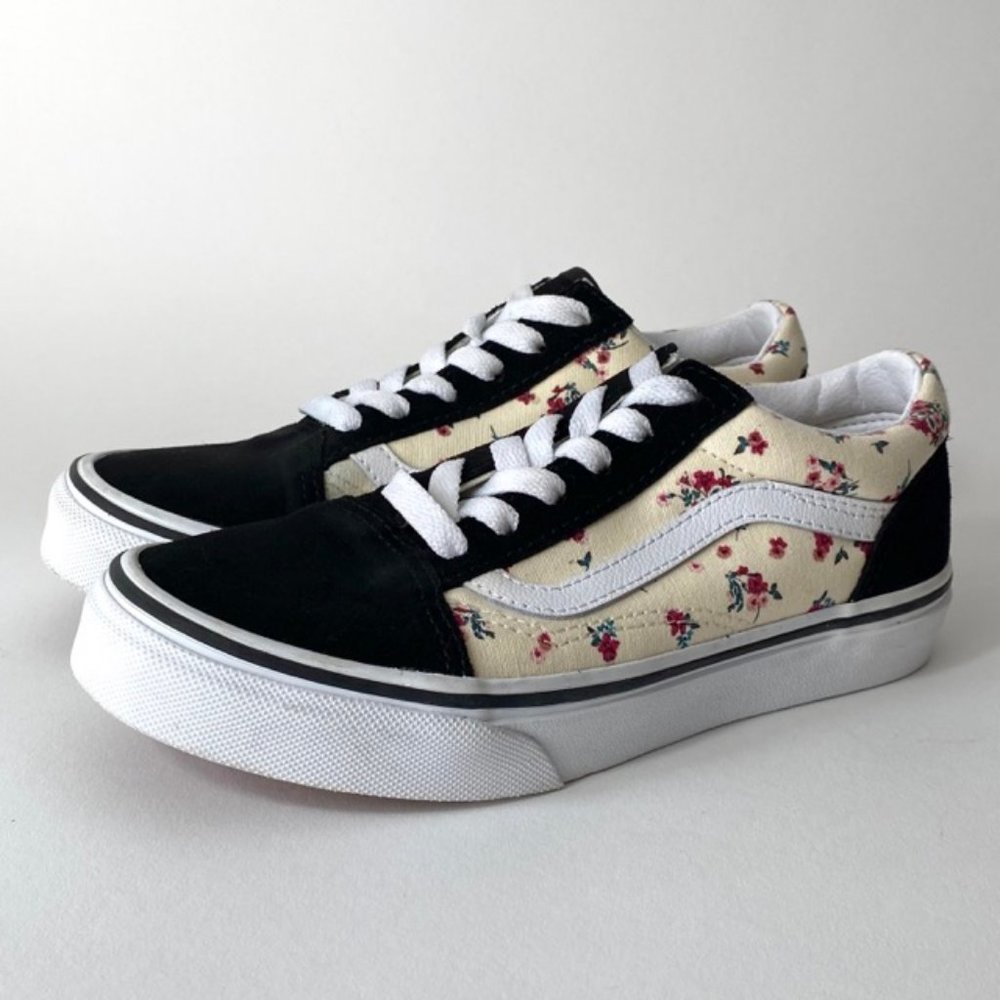Kids Vans Old Skool Ditsy Flower Sneakers Size 2.5